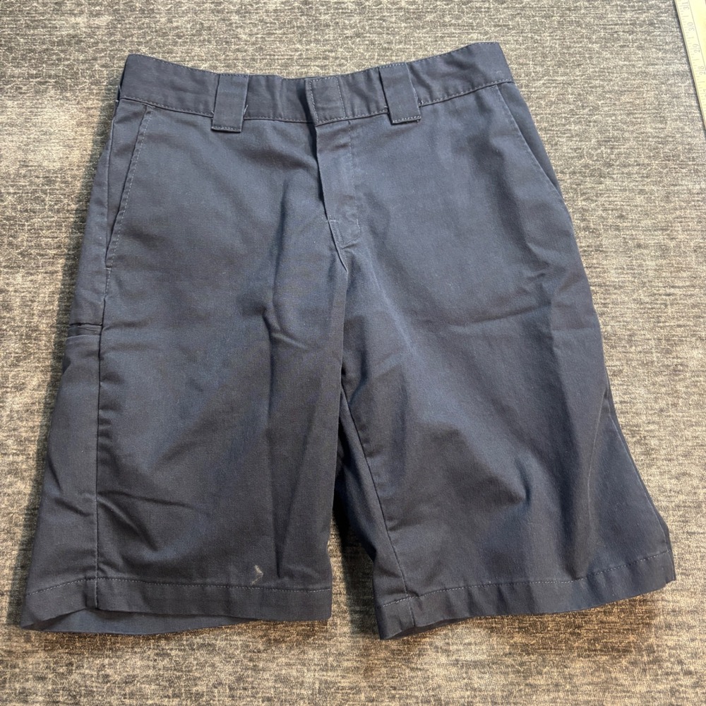 Dickies Mens Regular Fit Navy Blue Work Shorts Size 30 Flat Front Utility Casual
